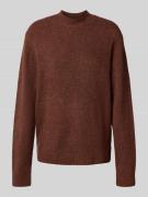 MCNEAL Loose Fit Strickpullover mit Woll-Anteil in Dunkelrot Melange, ...