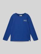 Garcia Longsleeve mit Label-Print in Royal, Größe 152