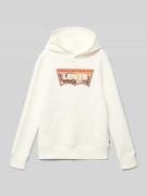 Levi’s® Kids Hoodie mit Label-Print Modell 'SUNRISE BATWING' in Offwhi...