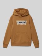 Levi’s® Kids Hoodie mit Känguru-Tasche in Camel, Größe 176