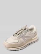 HOFF Sneaker aus Leder-Mix mit Logo-Print Modell 'City' in Hellgrau, G...