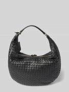 Abro Shoulder Bag mit Logo-Applikation Modell 'Nana' in Black, Größe 1