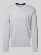 Tom Tailor Denim Regular Fit Pullover aus reiner Baumwolle in Hellgrau...