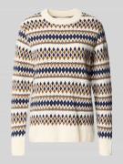 Gant Loose Fit Strickpullover aus Woll-Mix Modell 'FAIRISLE' in Ecru, ...