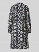 B.Young Knielanges Kleid mit Knopfleiste Modell 'Kaia' in Blau, Größe ...