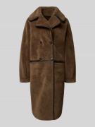 OAKWOOD Fleecemantel mit Reverskragen Modell 'TILDA' in Mittelbraun, G...