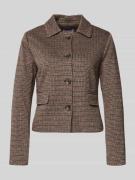 More & More Regular Fit Blazer mit Viskose-Anteil in Dunkelbraun, Größ...