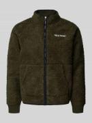 Polo Ralph Lauren Sweatjacke mit Stehkragen in Oliv, Größe XL