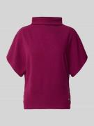 ZABAIONE T-Shirt mit Label-Detail in Dunkelrot, Größe L