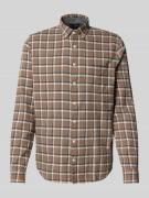 MAERZ Muenchen Freizeithemd mit Knopfleiste in Sand, Größe 39/40