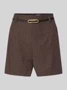 Jake*s Collection Bermudas mit Gürtel in Dunkelbraun, Größe 34