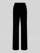Christian Berg Woman Selection Flared Fit Stoffhose aus Samt mit Ziern...