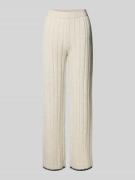 Only Regular Fit Schlaghose in Ripp-Optik Modell 'CHICK' in Offwhite, ...