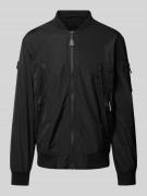 khujo Bomberjacke mit Stehkragen Modell 'ASTILE' in Black, Größe XL