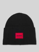 HUGO Mütze aus Schurwoll-Mix Modell 'SAFFA' in Black, Größe 1