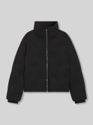 HUGO Regular Fit Steppjacke mit Stehkragen in Black, Größe L
