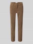 Cambio Cordhose in verkürzter Passform Modell 'PIPER CROPPED' in Taupe...