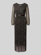 ZABAIONE Maxikleid mit V-Ausschnitt in Dunkelbraun, Größe XL