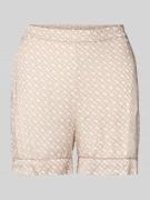 BOSS Regular Fit Pyjama-Hose aus reiner Viskose Modell 'SATEEN' in Bei...