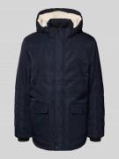 MCNEAL Parka mit Teddyfell und Pattentaschen in Marine, Größe XXXL