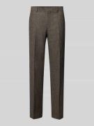 BOSS Regular Fit Anzughose aus Woll-Mix mit Seide Modell 'LEON' in Mit...