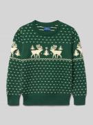 Polo Ralph Lauren Kids Strickpullover mit Rundhalsausschnitt in Dunkel...