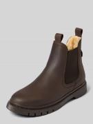 Tamaris Chelsea Boots aus echtem Leder in Dunkelbraun, Größe 36