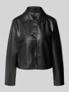 Someday Regular Fit Blazer in Leder-Optik Modell 'Neather' in Black, G...