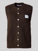 VILLA SOPHIE Strickweste aus Viskose-Mix mit Label-Detail Modell 'LEA'...