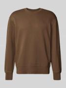 Levi's® Sweatshirt mit Label-Stitching in Khaki, Größe L