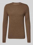MCNEAL Strickpullover aus Woll-Mix mit Kaschmir-Anteil in Mittelbraun ...