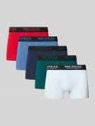 MCNEAL Trunks mit elastischem Bund im 5er-Pack in Marine, Größe L