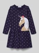 DANAMADE Minikleid mit Motiv-Print Modell 'FERAY' in Marine, Größe 104