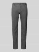 Marc O'Polo Shaped Fit Chino aus Baumwoll-Mix in Graphit, Größe 32/32