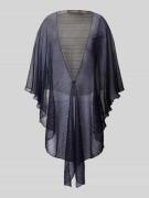 Vera Mont Stola aus fließendem Stoff mit Knopfverschluss in Dunkelblau...