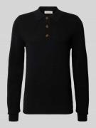 Casual Friday Strickpullover mit Polokragen Modell 'ABEL' in Black, Gr...
