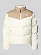 The North Face Steppjacke mit Stehkragen Modell 'SAIKURU' in Hellgrau,...