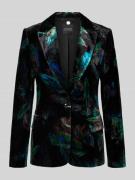 Marc Cain Slim Fit Blazer aus Viskose-Mix mit Pattentaschen in Dunkelg...