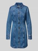 Guess Jeans Jeanskleid mit Knopfleiste in Hellblau, Größe M