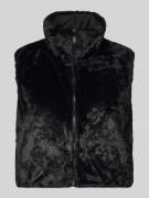 Only Boxy Fit Weste aus Webpelz Modell 'DANA LIFE' in Black, Größe M