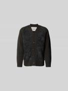 Closed Strickjacke mit Knopfleiste in Hellgrau Melange, Größe L