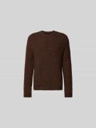 MM6 Maison Margiela Slim Fit Pullover aus Schurwoll-Mix in Mittelbraun...