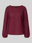 Zero Longsleeve mit Strukturmuster und Rundhalsausschnitt in Rot, Größ...