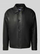 SELECTED HOMME Regular Fit Lederjacke aus feinem Lammleder Modell 'LAN...