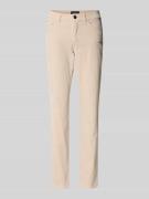 Marc Cain Slim Fit Hose im 5-Pocket-Design in Sand, Größe 36