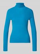 Marc Cain Rollkragenpullover aus Schurwoll-Mix in Ocean, Größe 40