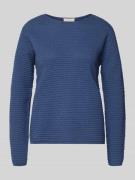 FREE/QUENT Strickpullover mit Rundhalsausschnitt Modell 'Dodo' in Blau...