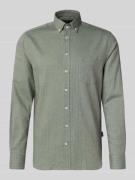 bugatti Freizeithemd mit Knopfleiste in Khaki, Größe L
