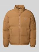 Lacoste Regular Fit Daunenjacke mit Stehkragen und integrierter Kapuze...