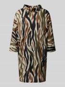 Apricot Relaxed Fit Kleid mit weitem Rollkragen in Rostrot, Größe M